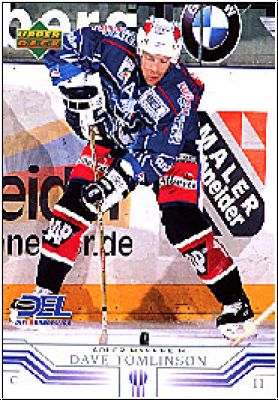 DEL 2001/02 Upper Deck - No 178 - Dave Tomlinson