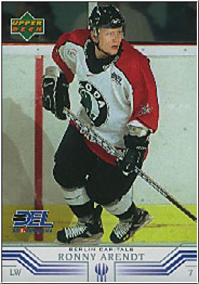 DEL 2001/02 Upper Deck - No 18 - Ronny Arendt