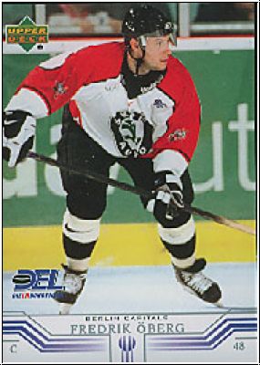 DEL 2001 / 02 Upper Deck - No 30 - Fredrik Öberg