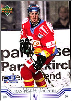 DEL 2001 / 02 Upper Deck - No 55 - Jean-Francois Quintin