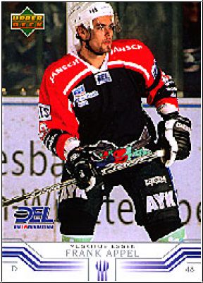 DEL 2001/02 Upper Deck - No 61 - Frank Appel