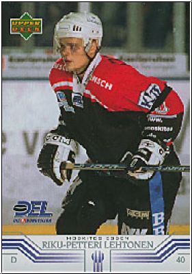 DEL 2001 / 02 Upper Deck - No 70 - Riku-Petteri Lehtonen