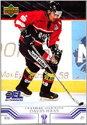 DEL 2001/02 Upper Deck - No 95 - David Haas