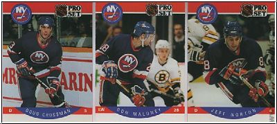 NHL 1990-91 ProSet Series 1 - 5 Promotional Cards