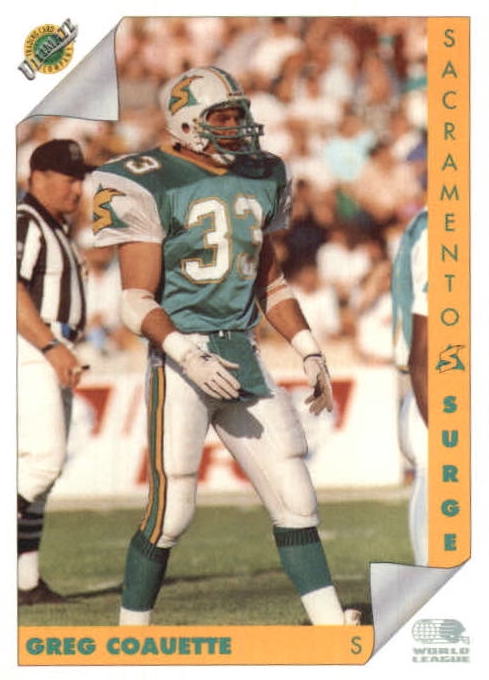 NFL 1992 Ultimate WLAF - No 134 - Greg Coauette