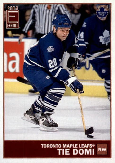 NHL 2003-04 Pacific Exhibit - No 135 - Tie Domi