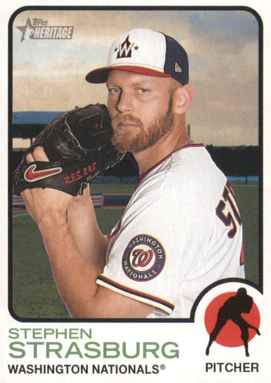 MLB 2022 Topps Heritage - No 139 - Stephen Strasburg