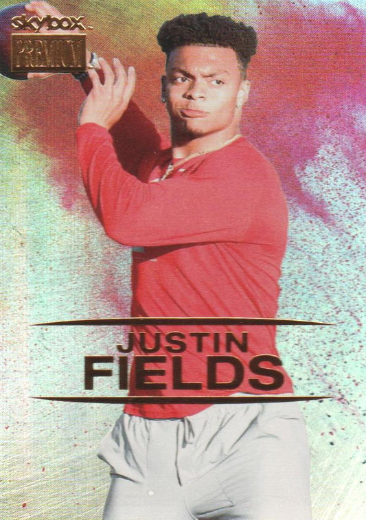 NFL 2021 Metal Universe Champions SkyBox Premium - No S-13 - Justin Fields