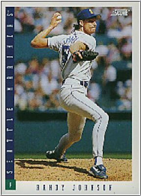 MLB 1993 Score - No. 384 - Randy Johnson