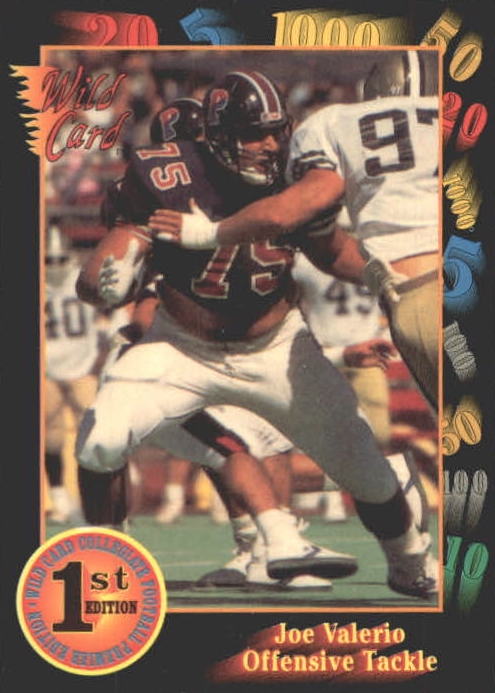 NFL 1991 Wild Card Draft - No 140 - Joe Valerio