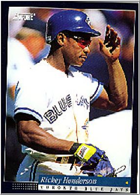 MLB 1994 Score - No 35 - Rickey Henderson