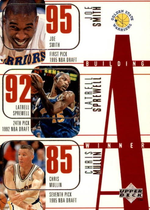 NBA 1996 / 97 Upper Deck - No 144 - Joe Smith / Latrell Sprewell / Chris Mullin / Rony Seikaly / BJ Armstrong