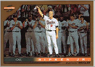 MLB 1996 Score Dugout Collection - No A52 - Cal Ripken jr.