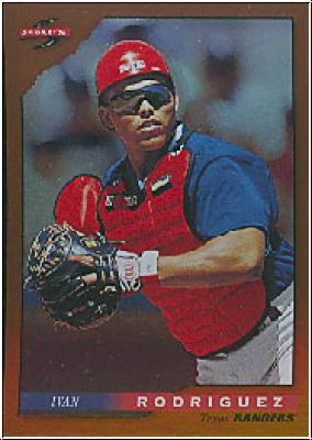 MLB 1996 Score Dugout Collection - No B27 - Ivan Rodriguez