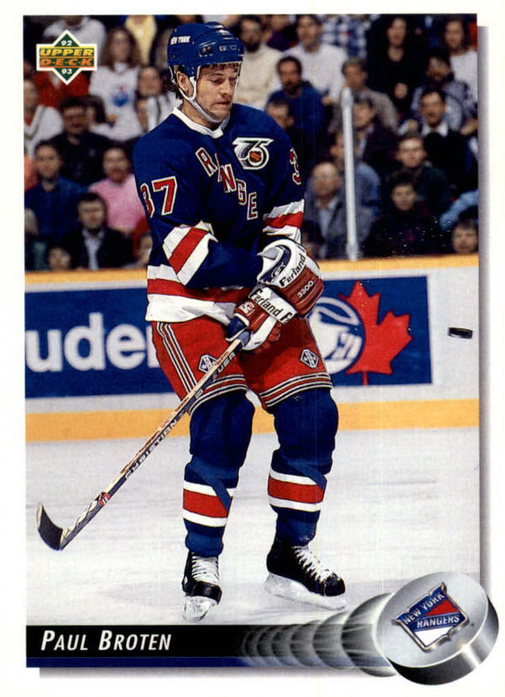 NHL 1992 / 93 Upper Deck - No 148 - Paul Broten