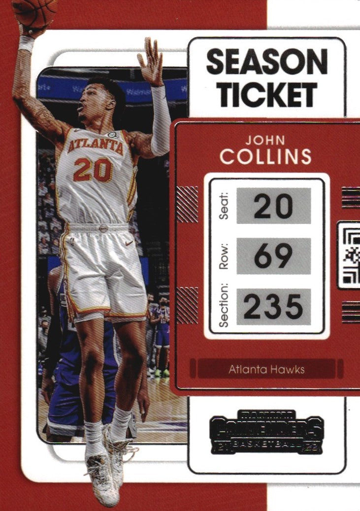 NBA 2021-22 Panini Contenders - No 14 - John Collins