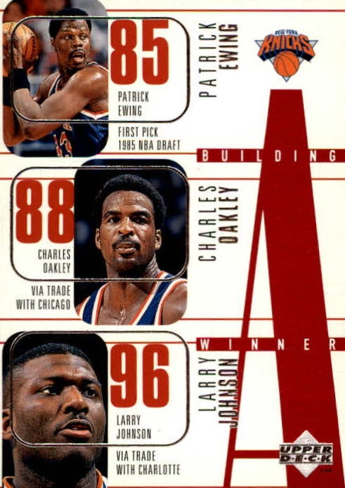 NBA 1996 / 97 Upper Deck - No 153 - Patrick Ewing / Allan Houston / Larry Johnson / Charles Oakley / John Starks