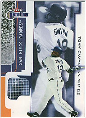 MLB 2001 Fleer Game Time - No 49 - Tony Gwynn