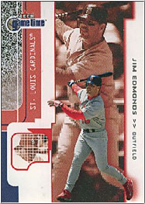 MLB 2001 Fleer Game Time - No 76 - Jim Edmonds