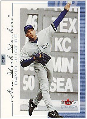 MLB 2001 Fleer Genuine - No 21 - David Justice