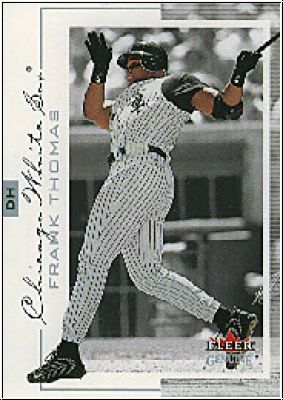 MLB 2001 Fleer Genuine - No 4 - Frank Thomas