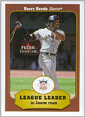 MLB 2001 Fleer Tradition - No 392 - Barry Bonds