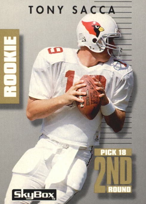 NFL 1992 SkyBox Prime Time - No 157 - Tony Sacca