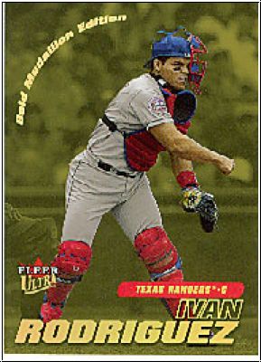 MLB 2001 Ultra Gold Medallion - No 173G - Ivan Rodriguez