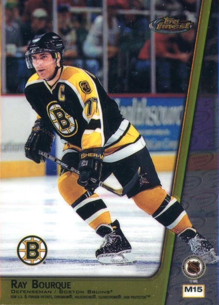 NHL 1998-99 Finest Double Sided Mystery Finest - No M15 - Teemu Selanne / Ray Bourque