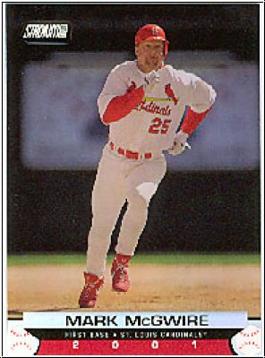 MLB 2001 Stadium Club - No 100 - Mark McGwire