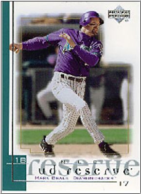 MLB 2001 UD Reserve - No 116 - Mark Grace