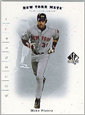 MLB 2001 SP Authentic - No 72 - Mike Piazza