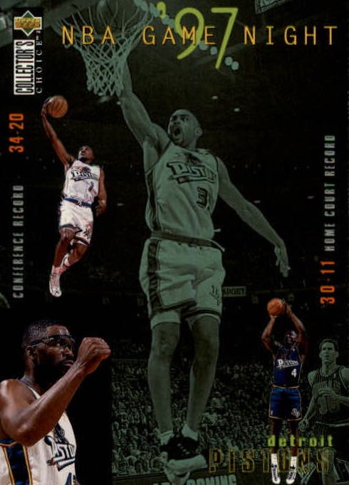 NBA 1997-98 Collector's Choice - No 163 - Grant Hill / Joe Dumars / Theo Ratliff / Lindsey Hunter