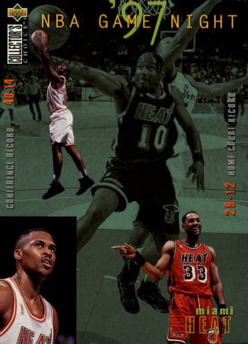 NBA 1997-98 Collector's Choice - No 169 - Tim Hardaway / Alonzo Mourning / PJ Brown / Jamal Mashburn