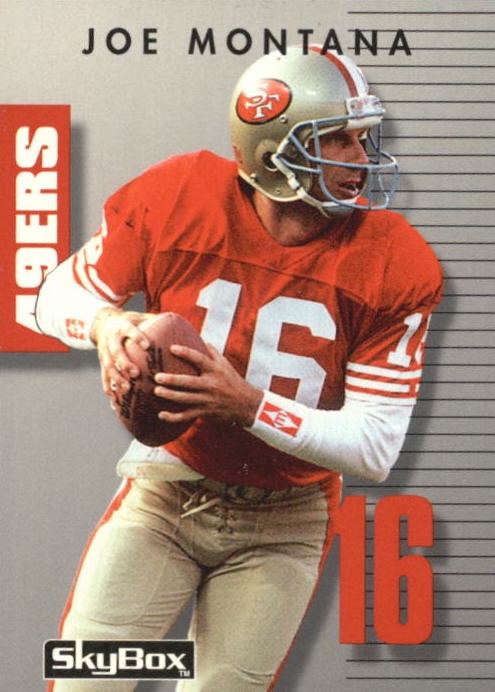 NFL 1992 SkyBox Prime Time - No 016 - Joe Montana