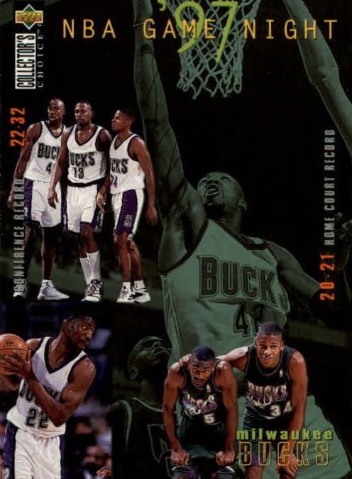 NBA 1997-98 Collector's Choice - No 170 - Vin Baker / Ray Allen / Elliot Perry / Johnny Newman / Glenn Robinson