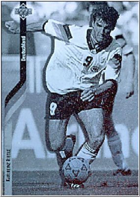 Fussball 1994 World Cup USA Hologramm Karte - No 5 - Karlheinz Riedle