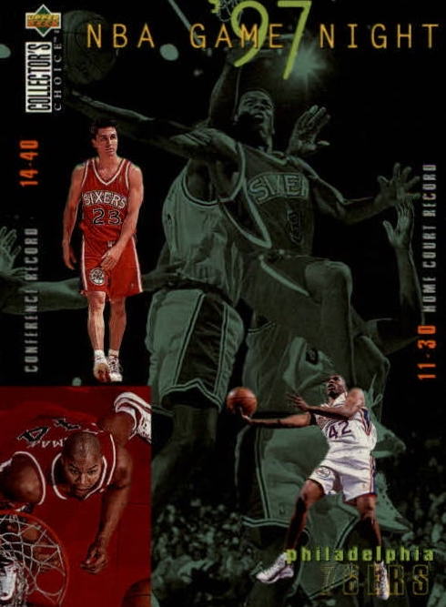 NBA 1997-98 Collector's Choice - No 175 - Allen Iverson / Jerry Stackhouse / Derrick Coleman / Rex Walters