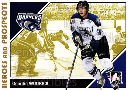 NHL 2007-08 ITG Heroes and Prospects - No 175 - Geordie Wudrick