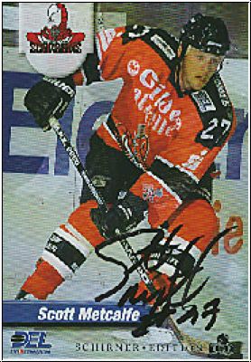 DEL 1998 / 99 No 190 - Scott Metcalfe - Bronzecard - Autogramm