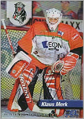 DEL 1998 / 99 No 273 - Klaus Merk - silver card - autograph