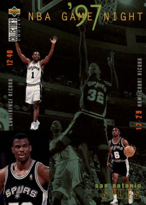 NBA 1997-98 Collector's Choice - No 179 - Sean Elliott / Avery Johnson / David Robinson / Cory Alexander