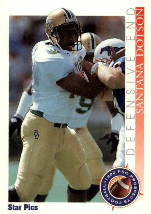 NFL 1992 Star Pics - No 17 - Santana Dotson