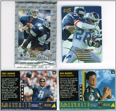 NFL 1995 Action Packed Promotional Cards