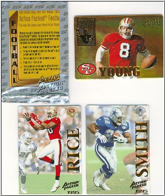 NFL 1995 Action Packed Monday Night Football Promotional Cards