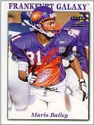 NFL 1996 Score WLAF World League of American Football - No 14 - Mario Bailey