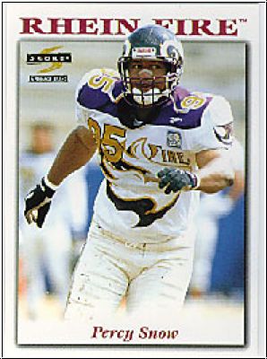 NFL 1996 Score WLAF World League of American Football - No 21 - Percy Snow