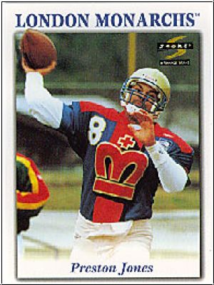 NFL 1996 Score WLAF World League of American Football - No 16 - Preston Jones