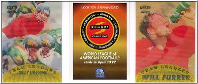 NFL 1996 Score WLAF World League of American Football - Nos 1 to 24 - complete set plus cover card