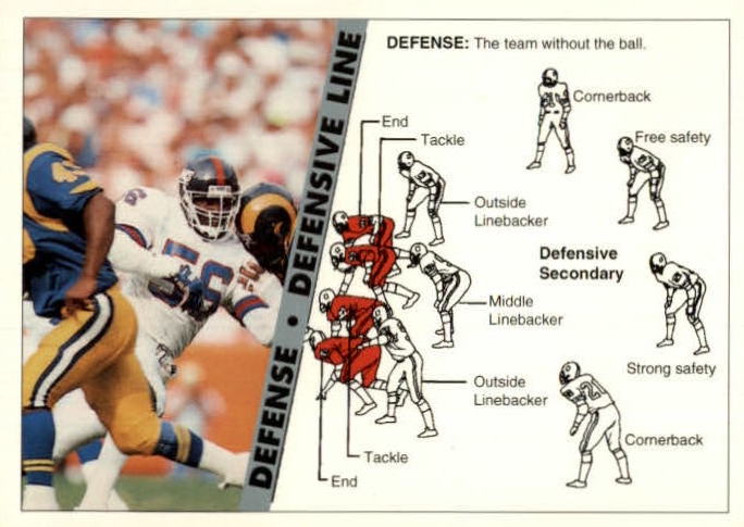 NFL 1992 Ultimate WLAF - No 184 - Defense: Defensive Line/Defensive Tackles/and Ends/Lawrence Taylor